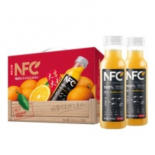 NFC橙汁果汁饮料100%鲜果冷压榨 橙子冷压榨300ml*10瓶